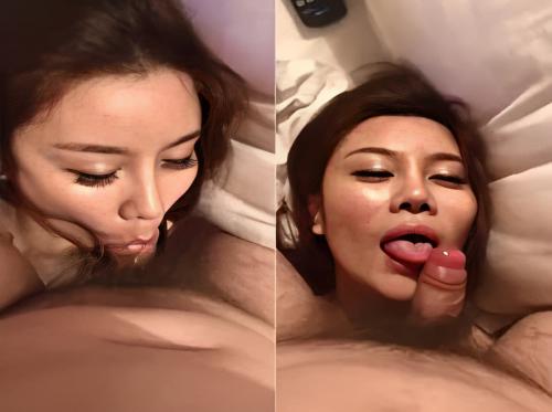 Bibir ini suka sekali menghisap ayam